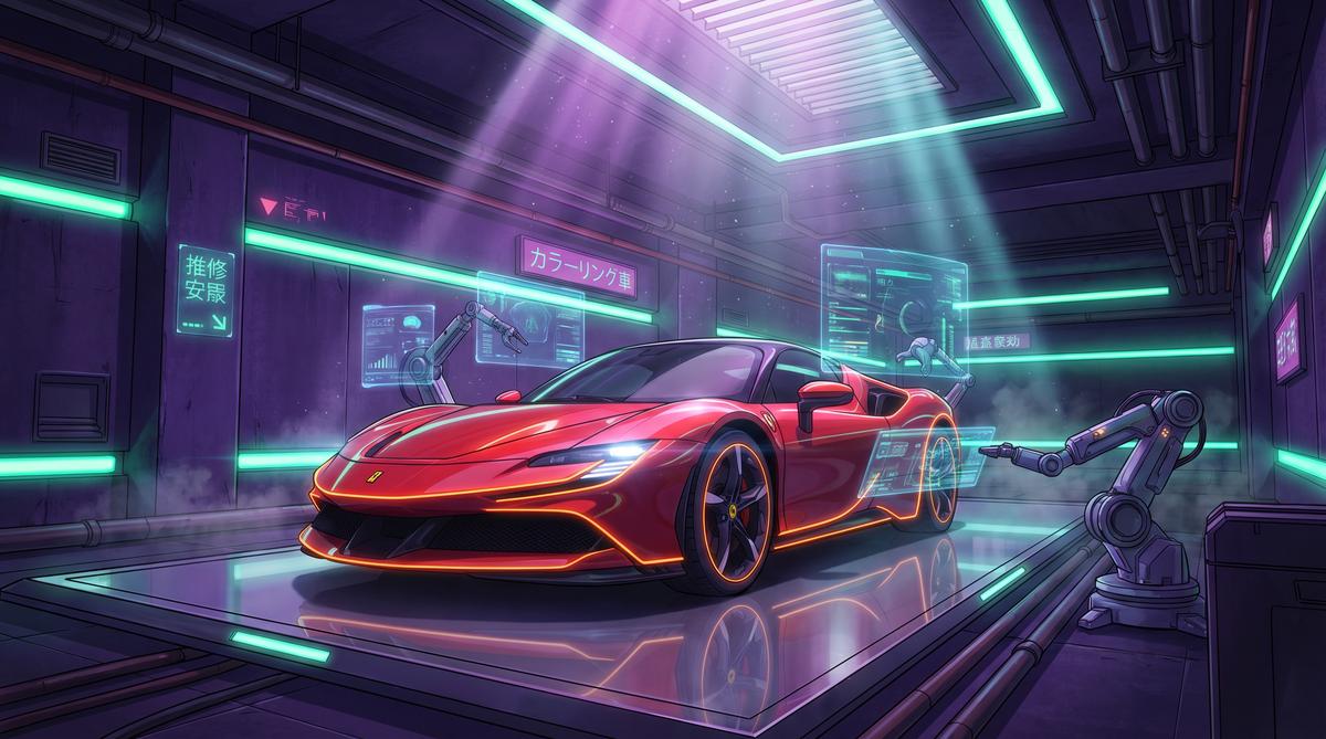 精神小妹-法拉利极速动漫